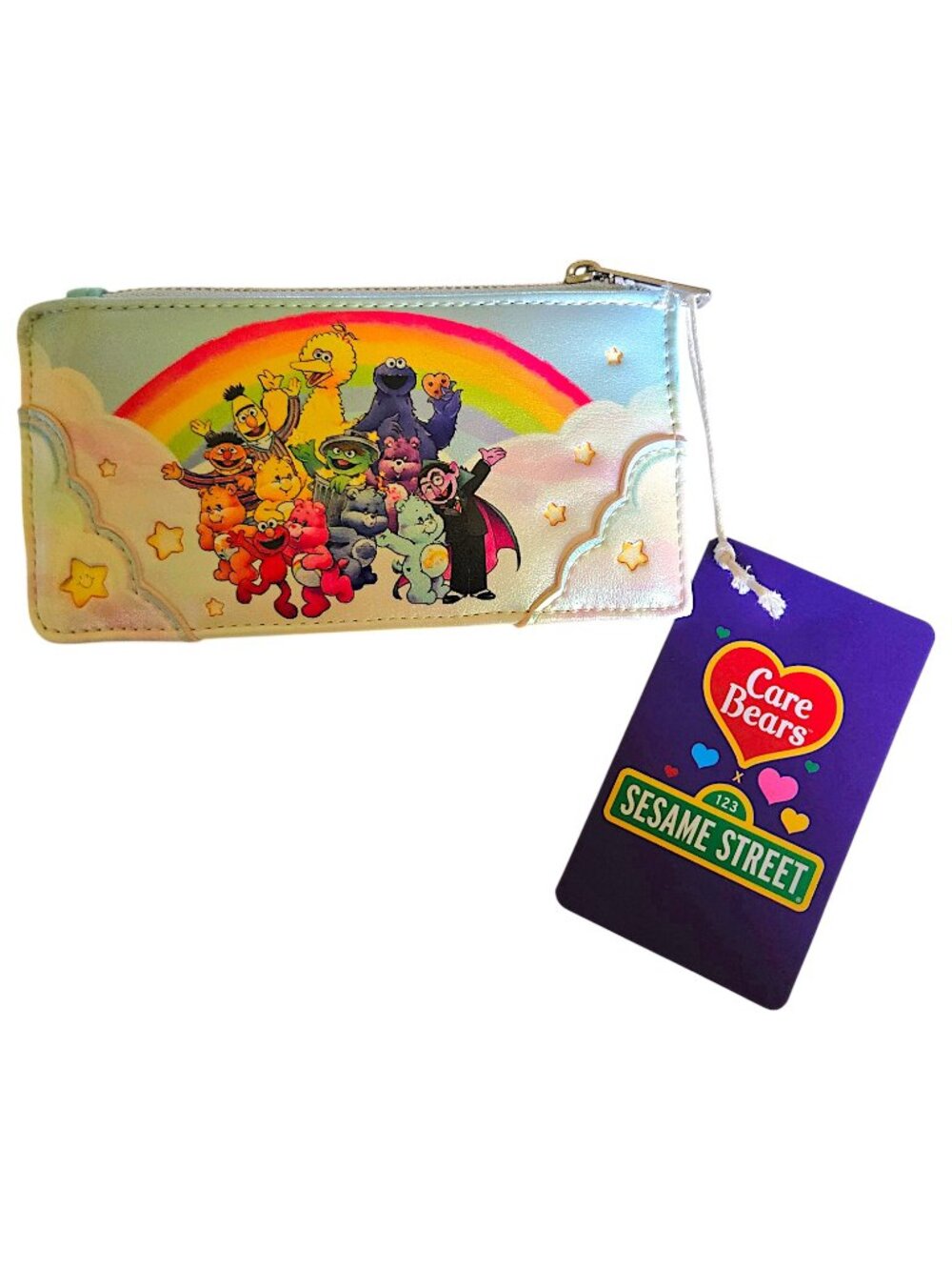 Loungefly Sesame Street & Care Bears Group Rainbow Collab Cardholder